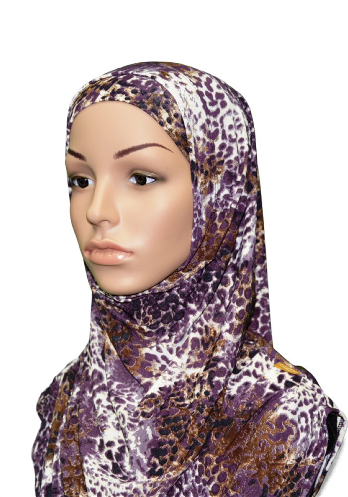 Mor Leopar Pratik Eşarp