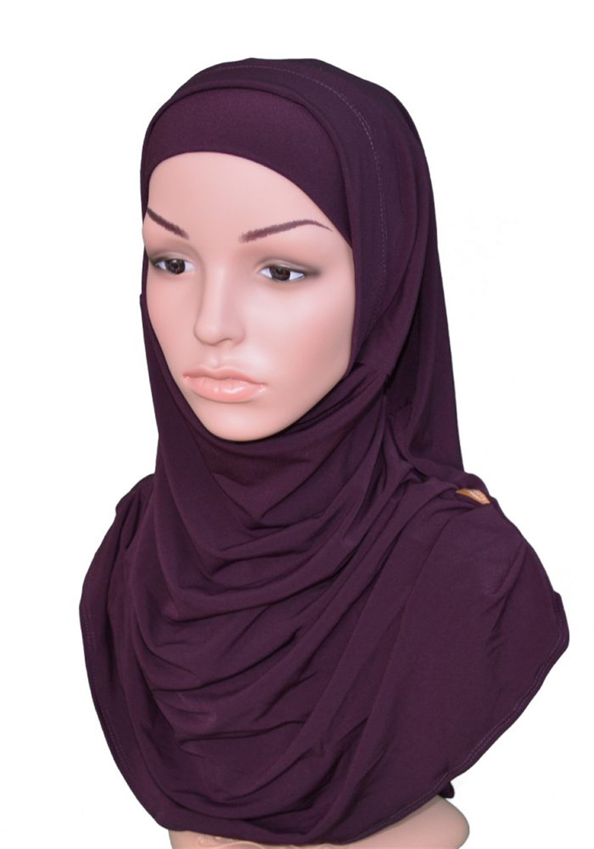 Mürdüm Renk Pratik Eşarp