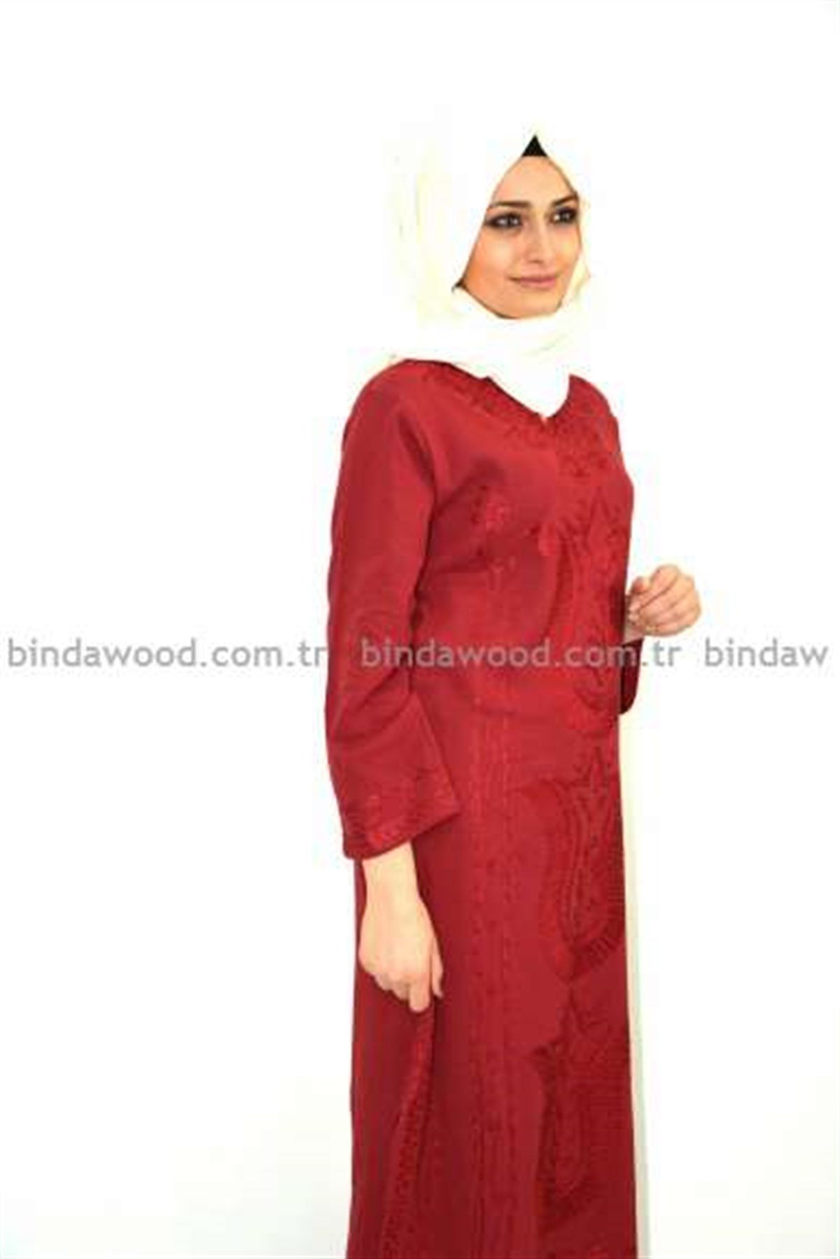 Nakışlı Tesettür Elbise