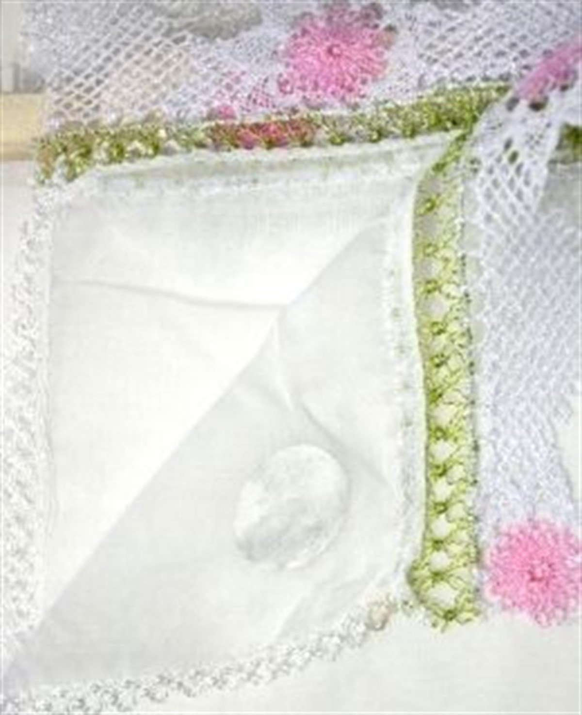 Namaz Başörtüsü Dantel Kenarlı