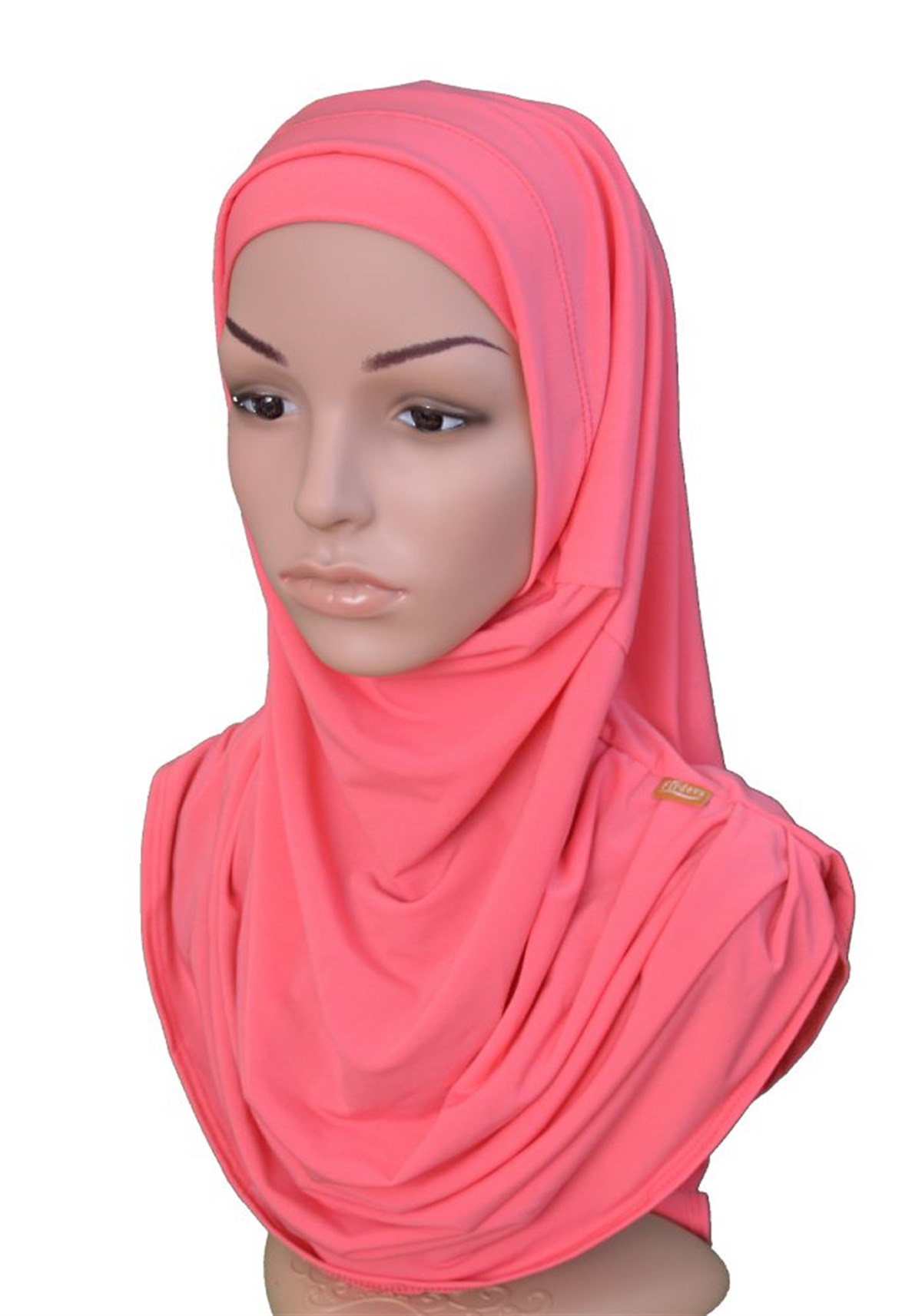 Nar Çiçeği Rengi Pratik Eşarp