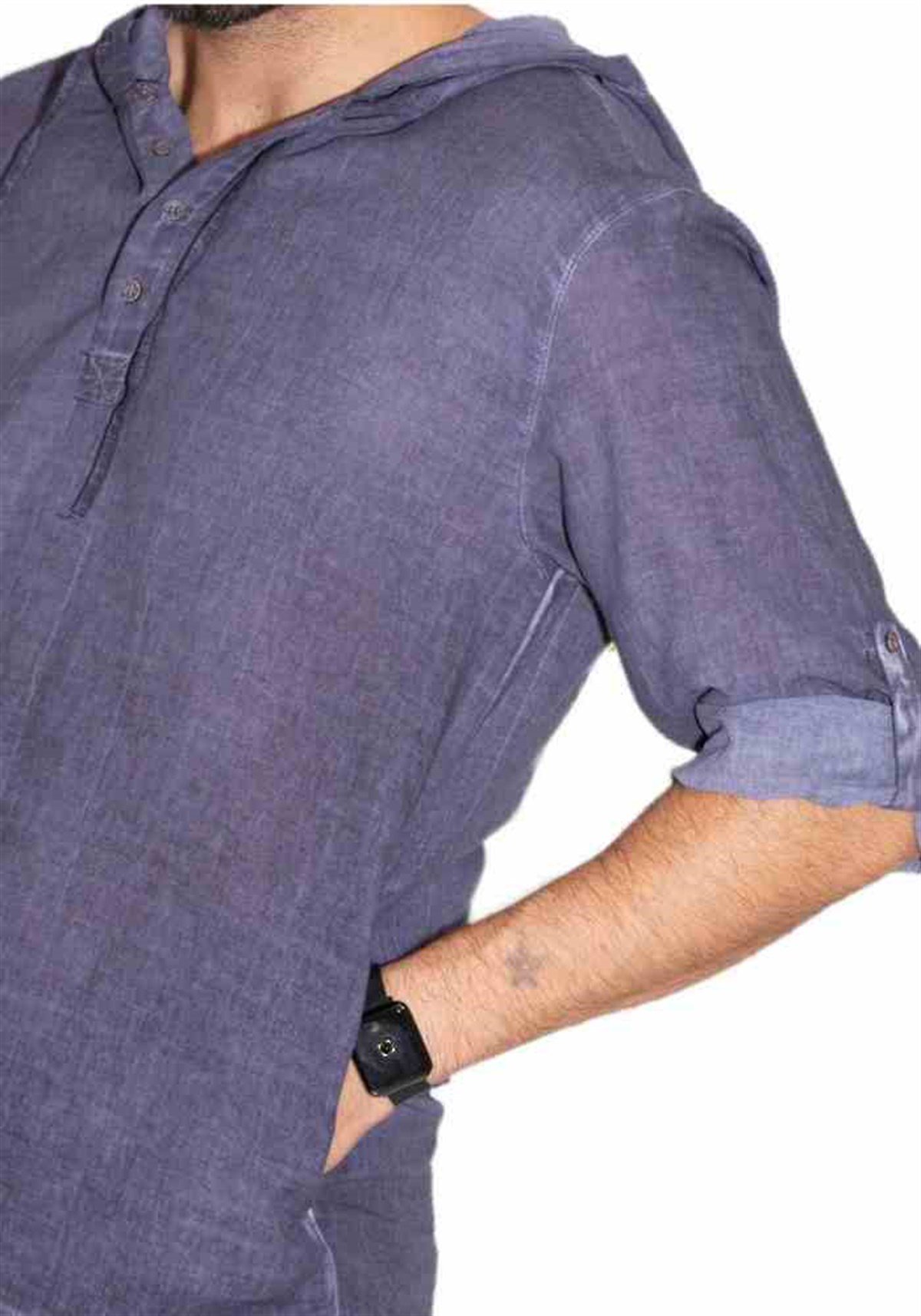 Otantik Sweatshirt Kapüşonlu Lacivert