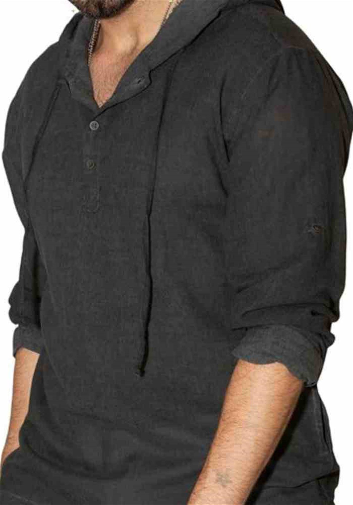 Otantik Sweatshirt Kapüşonlu Uzun Kol Füme