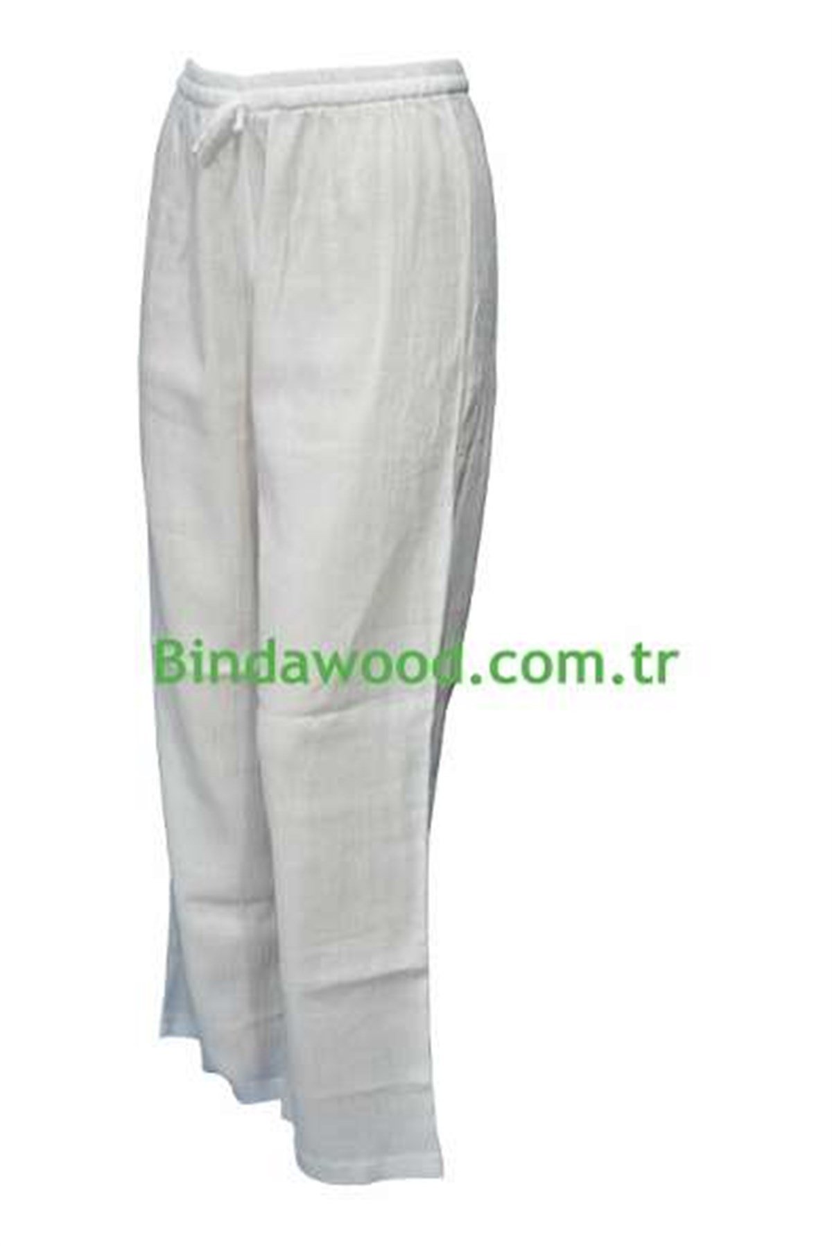 Pantolon Beyaz Şilebezi Normal Kalıp Pamuklu BR-SL 78