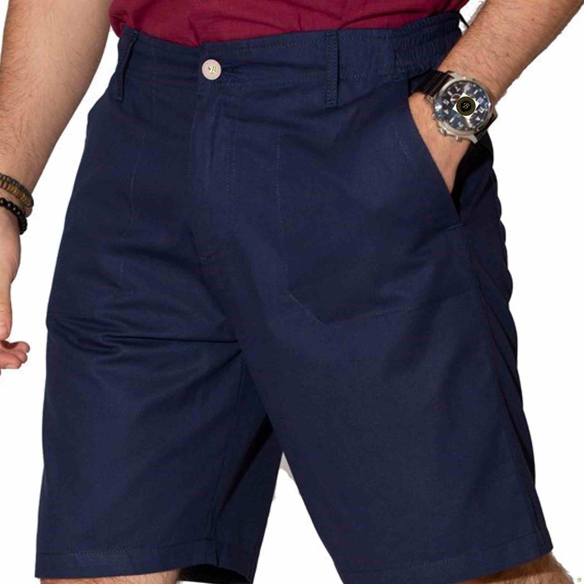 Pantolon Kısa Kemerli Lacivert 1119