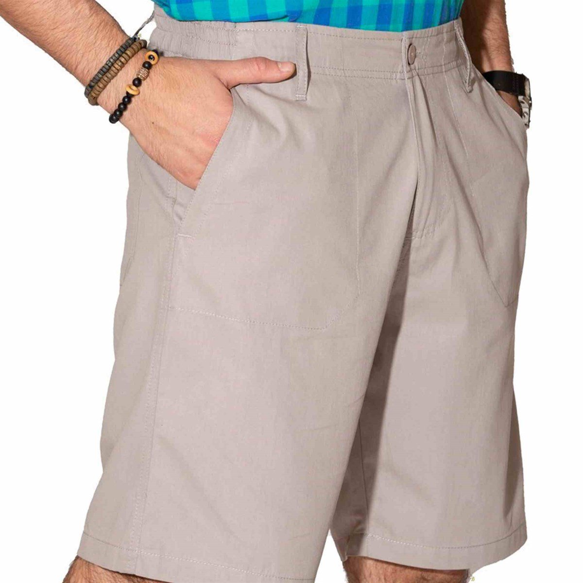 Pantolon Kısa Kemerli Vizon 1119 0040