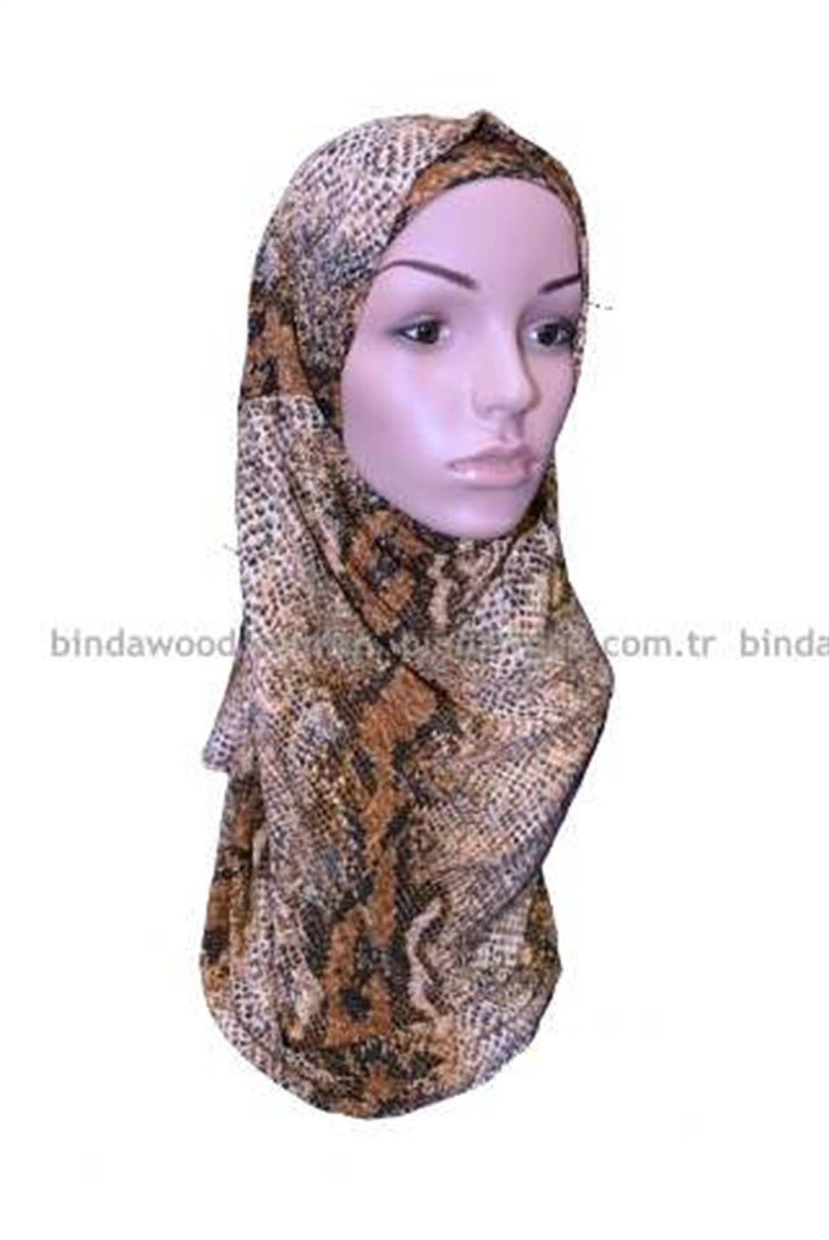 Orjinal Leopar Rengi Pratik Eşarp