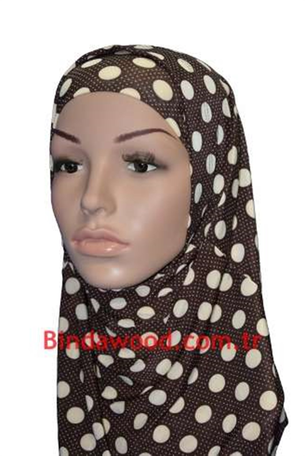 Puanlı Kahve Pratik Eşarp