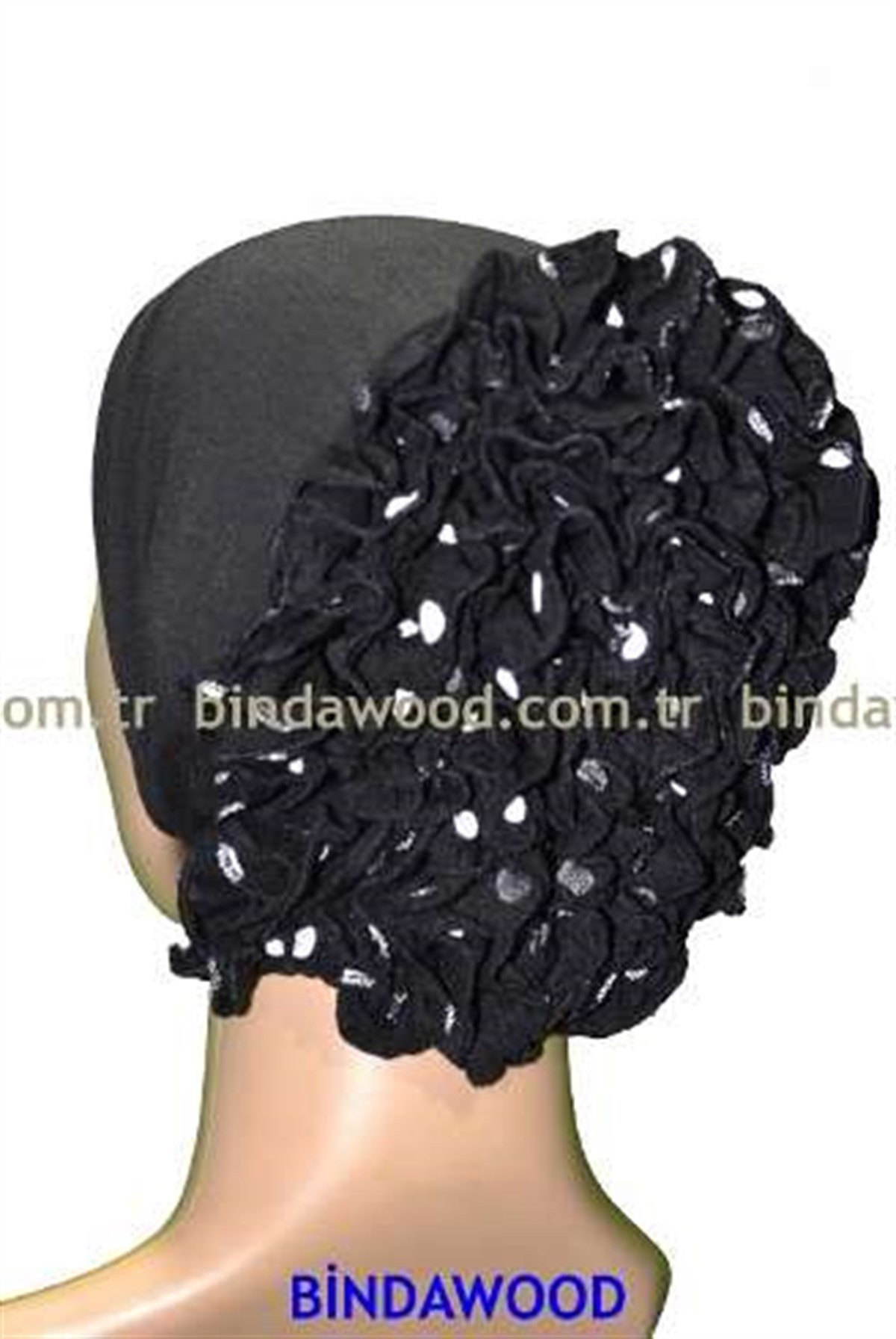 Puanlı Kıvırcık Siyah Bone