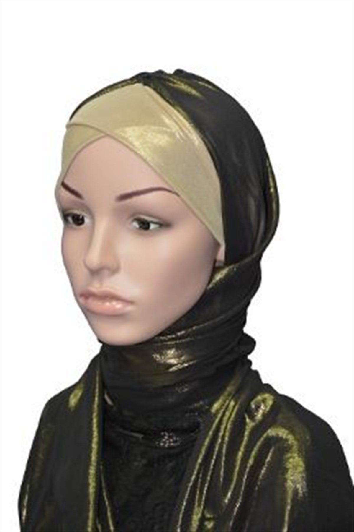 Şallı Bone Gold Simli