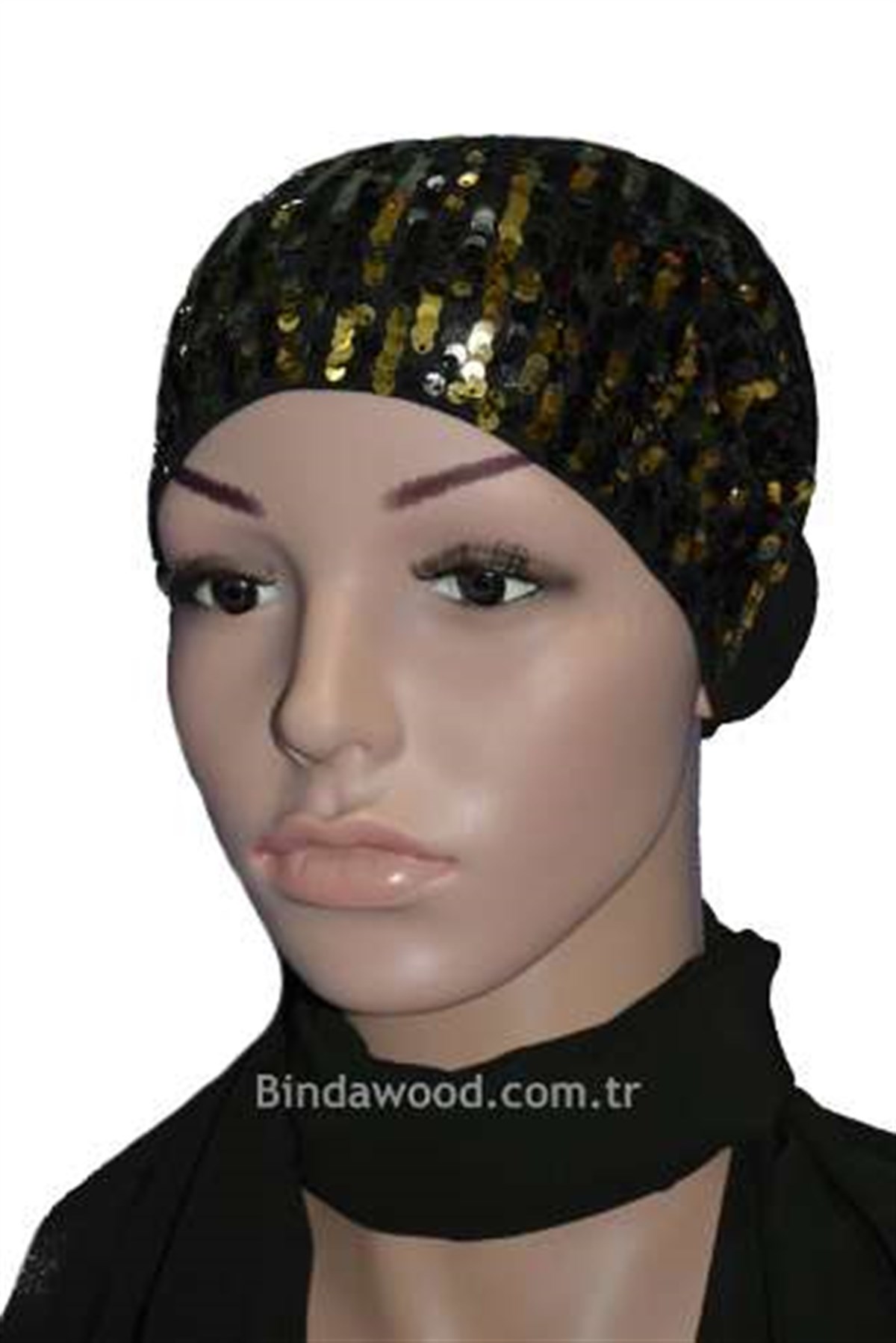 Sarı Siyah Abiye Bone