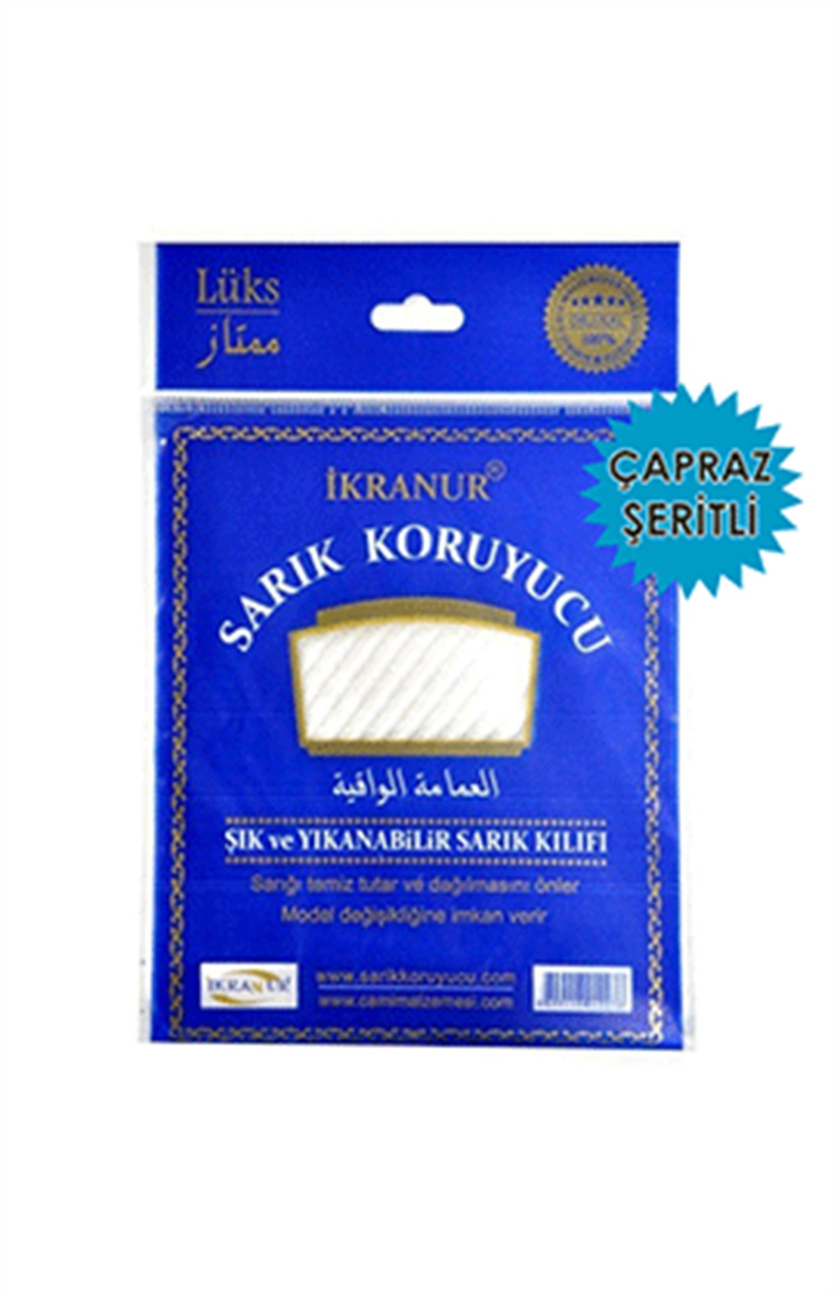 Sarık Korur Çapraz Şeritli Sarık Koruyucu
