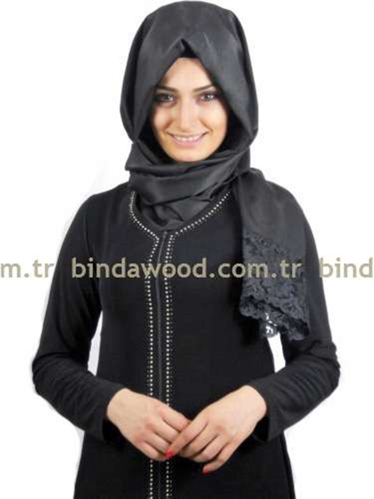 Tuğralı Fermuarlı Ferace