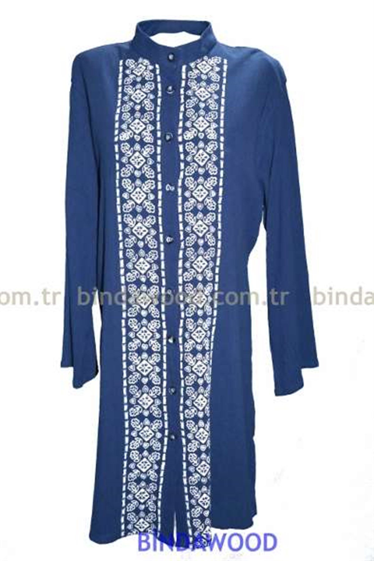 Tunik Pamuklu Lacivert Tesettur