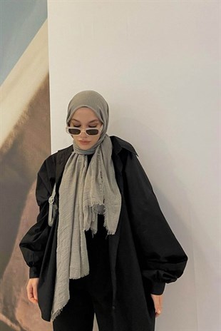 Archeynaa Bürümcük Şal Gri