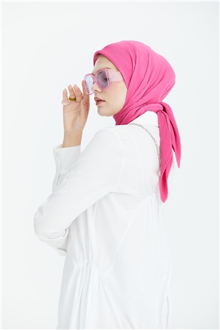 Bambu Eşarp Fuşya Pembe