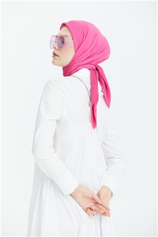 Bambu Eşarp Fuşya Pembe