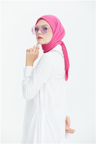 Bambu Eşarp Fuşya Pembe