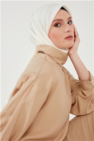 Bambu Eşarp Kırık Beyaz