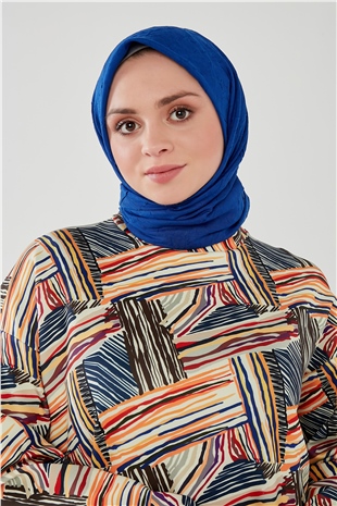 Bambu Eşarp Saks Mavisi