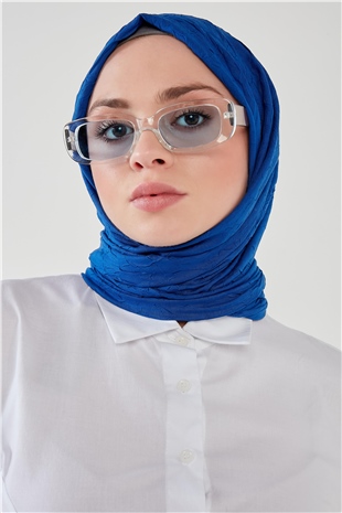 Bambu Şal Saks Mavisi