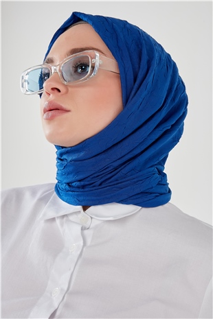 Bambu Şal Saks Mavisi