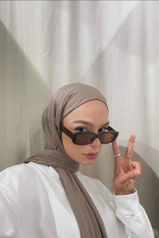 Beyza Karam Penye Şal Koyu Vizon