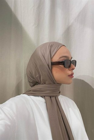 Beyza Karam Penye Şal Koyu Vizon