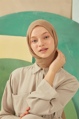 Bürümcük Şal Açık Kahve