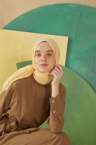 Bürümcük Şal Soft Sarı