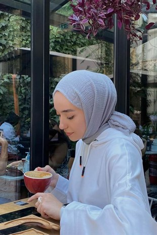 Ceydathecook Bürümcük Şal Gri