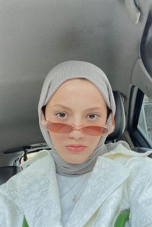 Elif Değirmenci Bürümcük Şal Gümüş Gri