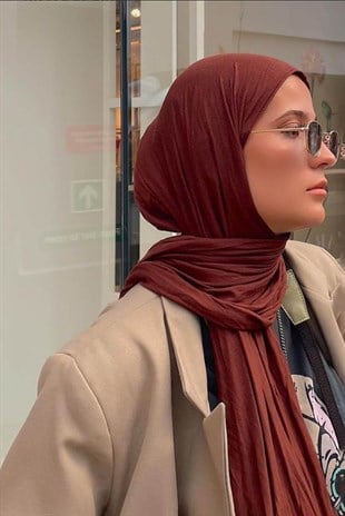 Gizem Ceylan Daily Penye Şal Kiremit