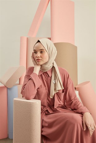 Penye Şal Açık Vizon