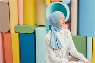 Penye Şal Bebe Mavi