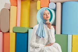 Penye Şal Bebe Mavi