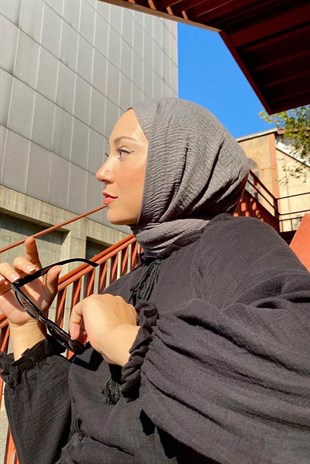 Sedanur Gümüş Bürümcük Şal Füme