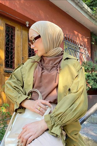 Sedanur Gümüş Penye Şal Açık Camel