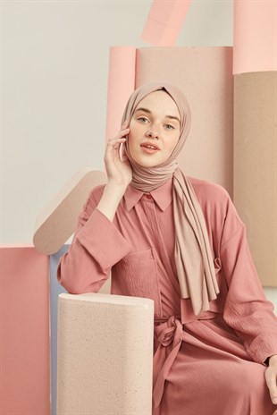 Daily Penye Şal Açık Gül Kurusu