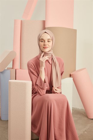 Daily Penye Şal Açık Gül Kurusu