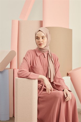 Daily Penye Şal Açık Gül Kurusu