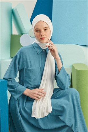 Daily Penye Şal Beyaz