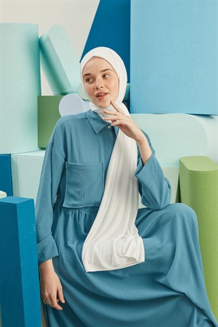 Daily Penye Şal Beyaz