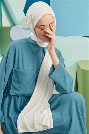 Daily Penye Şal Beyaz