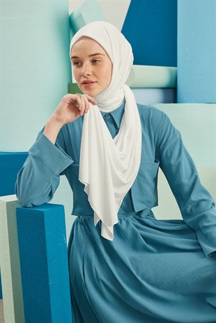 Daily Penye Şal Beyaz