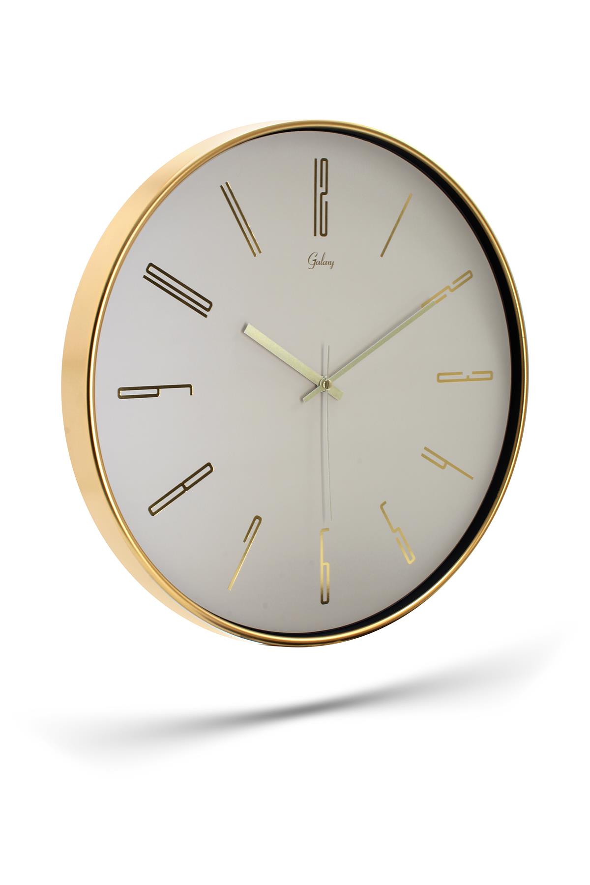 GOLD BEJ KADRAN RAKAMLI DUVAR SAATİ 43 CM
