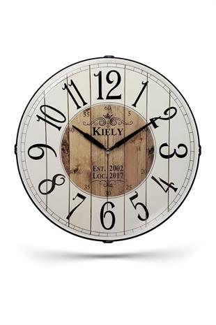 KIELY YAZILI BOMBELI DUVAR SAATI 35 CM
