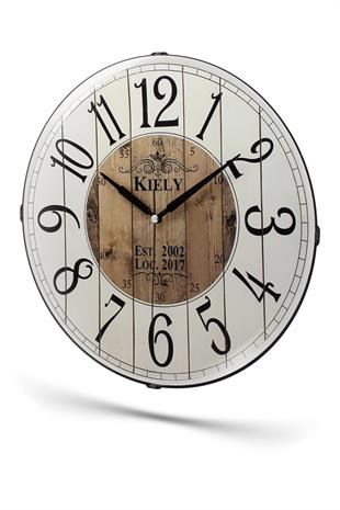 KIELY YAZILI BOMBELI DUVAR SAATI 35 CM