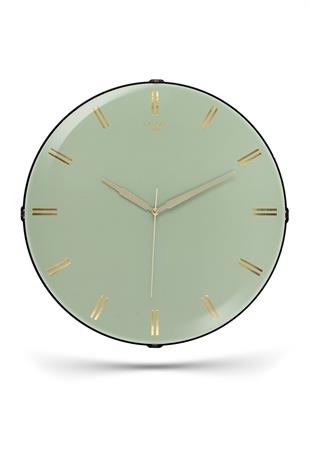 YALDIZLI YESIL ZEMİNLİ DUVAR SAATİ 35 CM