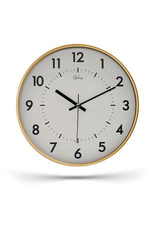 DEKORATİF SİYAH KADRANLI GOLD DUVAR SAATİ 29.5 CM